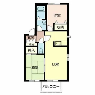 西脇市和田町(ウエストサイドコート)【A201号室】の間取り