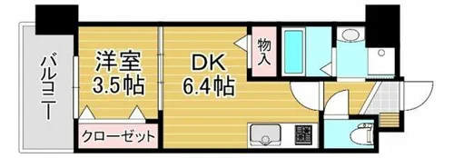 ギャラクシー西小倉【12階】の間取り