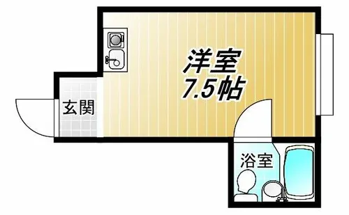 メビウス永和レジデンス【6階】の間取り