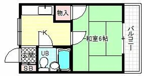荘園ハイツ【2階】の間取り