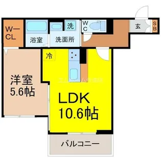 ルヴィータ矢田南【3階】の間取り