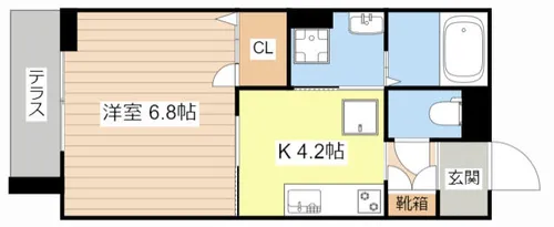 椛コート【0101号室】の間取り