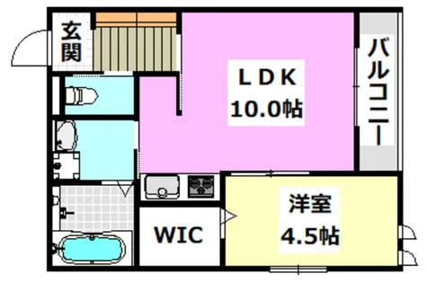 1LDKの間取り画像