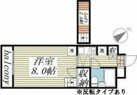 Hills Fujikawa【03D号室】の間取り