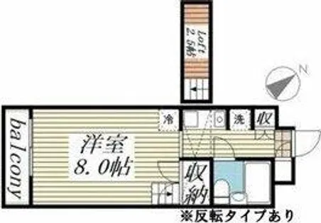 Hills Fujikawa【03D号室】の間取り