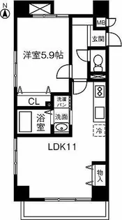 第3さくらマンション中央【705号室】の間取り