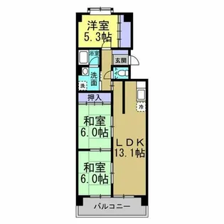 メゾン島田【2階】の間取り