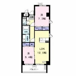 グレースレジデンス【2階】の間取り