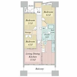 グランカーサ上前津【14階】の間取り