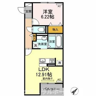 ル ブレ【2階】の間取り