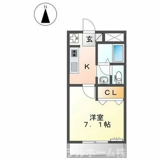 グリーンベル五番館【103号室】の間取り