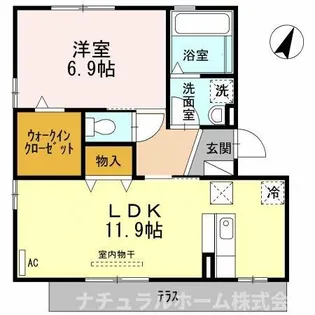 プール・トゥジュール【1階】の間取り
