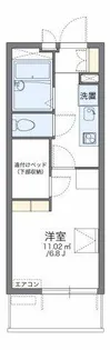 レオパレスIEYASU【3階】の間取り