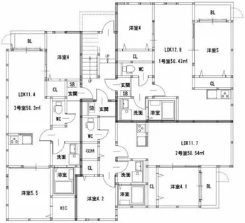 Calme Hills高宮【201号室】の間取り