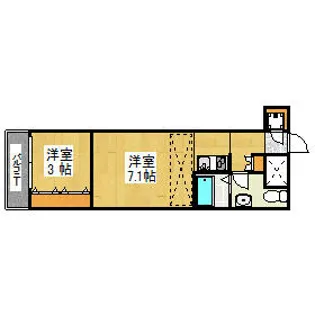 No.82EMPRESS【3階】の間取り