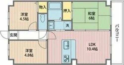 ピアメゾン深江【7階】の間取り