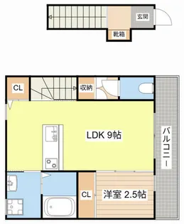 ベル・フルール【206号室】の間取り