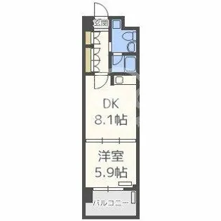 エグゼレジデンスタワー【17階】の間取り