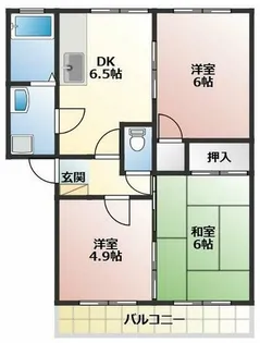 アーバンハイツ B【2階】の間取り