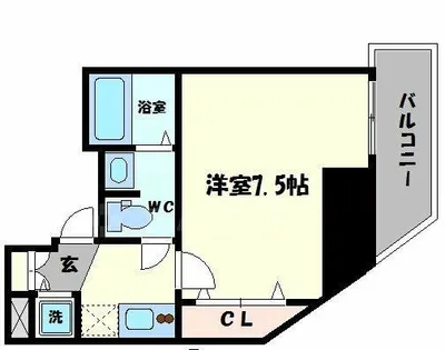エスライズ堺筋本町【6階】の間取り