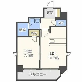 プレサンス梅田EAST【12階】の間取り