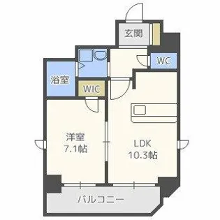 プレサンス梅田EAST【12階】の間取り