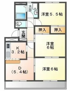 マロンステージA棟【3階】の間取り