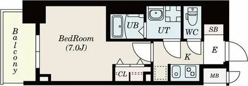 S-RESIDENCE名駅North【5階】の間取り