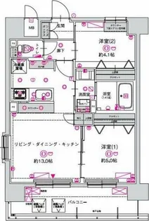 スプランディッド名駅NORTH【7階】の間取り