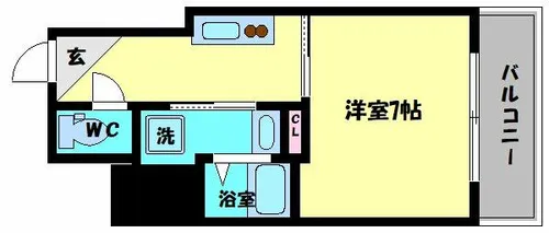 パークヒルズ今里NOA【6階】の間取り