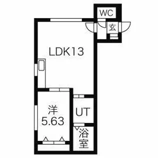 プレシャス西宮の沢【202号室】の間取り