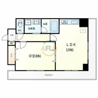 リーガル南船場【7階】の間取り