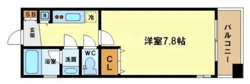 プロスペクト中之島【12階】の間取り