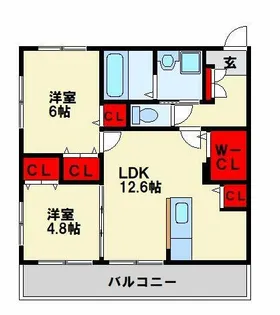 グリーンガーデンⅠ【202号室】の間取り