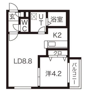 サフィニア七番館【1階】の間取り