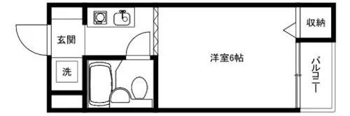 芥川グリーンハイツ【305号室】の間取り