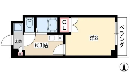 第2メゾンi【1階】の間取り