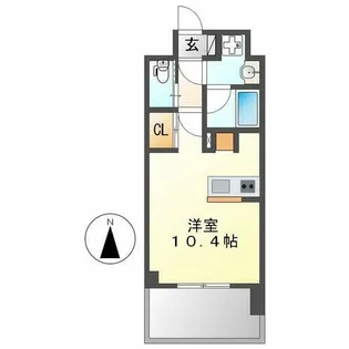 メルカーサ泉【706号室】の間取り