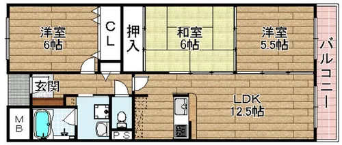 マンションヒット【202号室】の間取り