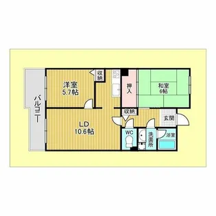 センチュリー上山手【5階】の間取り