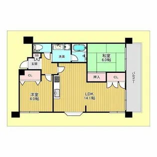 アンデュノール千里【2階】の間取り