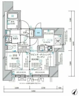 1LDKの間取り画像