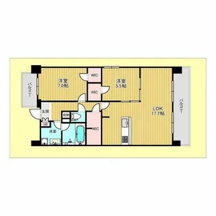 ドルフコートK【105号室】の間取り