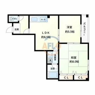 メゾン・メイプル【3階】の間取り