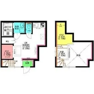 ラフェスタ志賀本通【104号室】の間取り