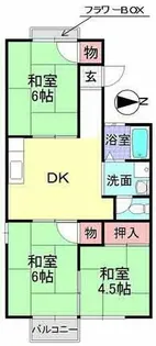 セジュール尾崎【2階】の間取り