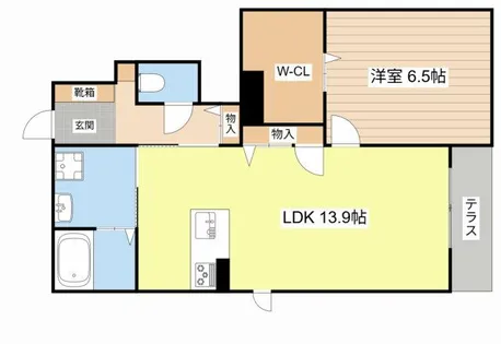 シャーメゾン・ユニヴェール【1階】の間取り
