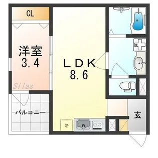 F+style西取石4号館【1階】の間取り