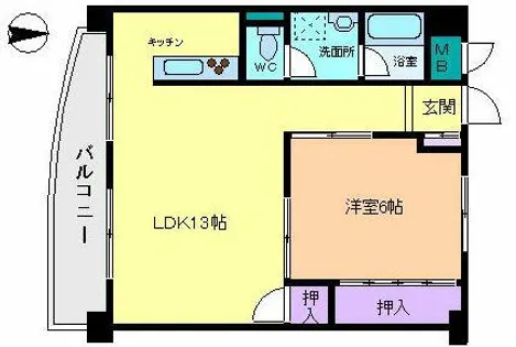 ファミール長居【402号室】の間取り