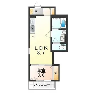 F+style西取石4号館【1階】の間取り